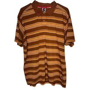 The North Face Polo Shirt Mens XL Striped Short Sleeve
